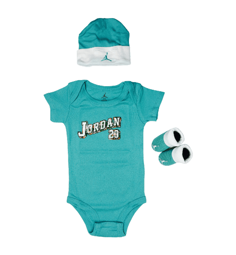 Jordan Baby Clothes 3 piece Set Teal Jordan 23 Size 0 6 Months